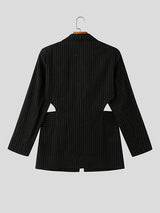 Mens Waist Cut-Out Long-Sleeve Blazer SKUK91518