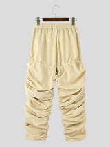 Mens Wrinkled Color-Block Long Pant SKUK88046