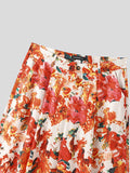Mens Floral Print Loose Wide Leg Pants SKUK56690