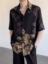 Mens Floral Print Short Sleeve Shirt SKUK72264