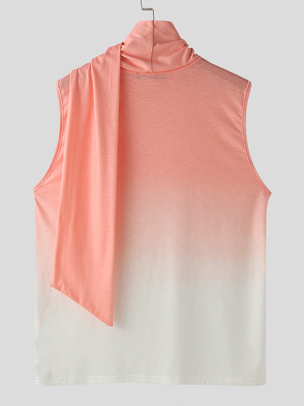 Mens Gradient Cowl Neck Sleeveless Tank SKUK65523