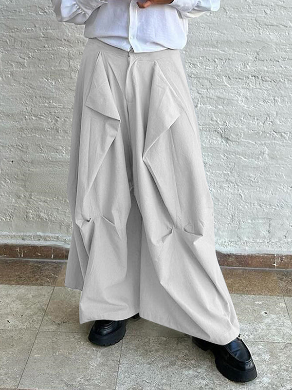 Mens Deconstruction Design Casual Wide Leg Pants SKUK45520