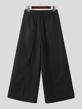 Mens Solid Casual Wide Leg Pants SKUK38261