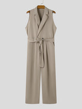 Mens Minimalist Solid Color Jumpsuit SKUK77339