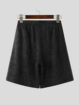 Mens Fuzzy Textured Drawstring Short SKUK88914