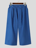 Mens Side Pockets Loose Wide-Legged Pants SKUK61617
