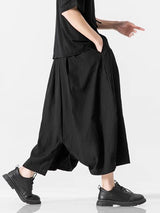 Mens Casual Wide-Leg Balloon 3/4 Pant SKUK69951