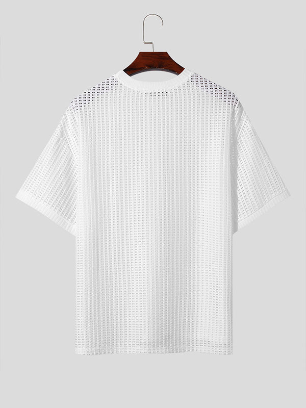 Mens Mesh See Through Short Sleeve T-Shirt SKUK54000