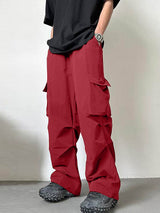 Mens Minimalist Workwear Pocket Design Long Pant SKUK71619