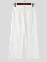 Mens Casual Textured Straight-Leg Pant SKUK77404