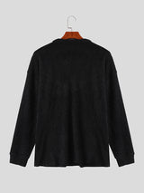 Mens Thin V-Neck Long-Sleeve Pullover Sweater SKUK71151