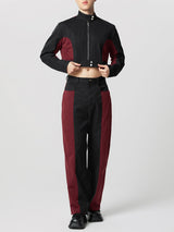 Mens Color-block Cropped Two Pieces Outfit SKUK92646