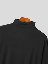 Mens Texture High Neck Long Sleeve T-Shirt SKUK30309