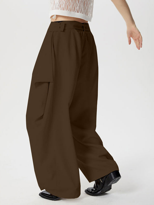 Mens Solid Color Oversized Design Long Pant SKUK61154