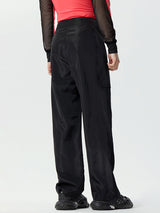 Mens Solid Layered Deconstructed Design Pants SKUK38987