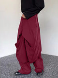 Mens Solid Double Pleated Design Casual Pants SKUK59923