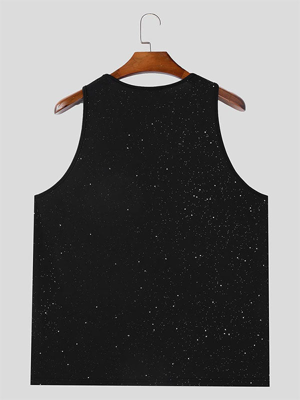 Mens Sparkling Element Loose Sleeveless Tank SKUK88193