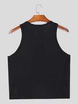 Mens Cross Color-Block Patch Tank SKUK91691