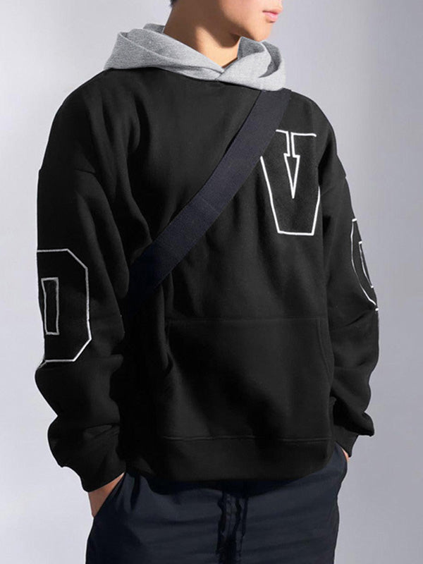 Mens Letter Embroidery Long-Sleeve Sweatshirt SKUK86855