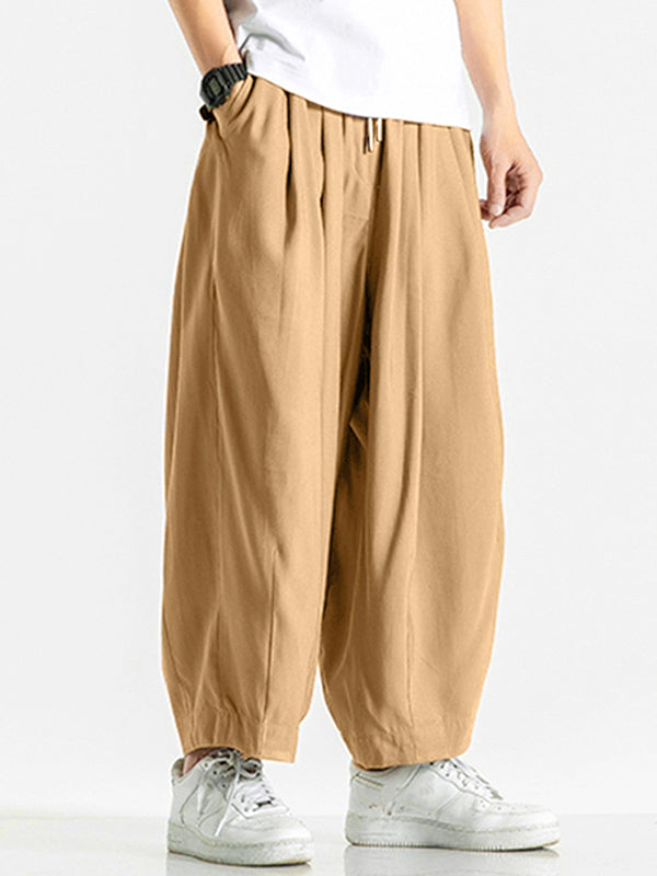 Pantalon de yoga décontracté à jambes larges pour hommes SKUE68618