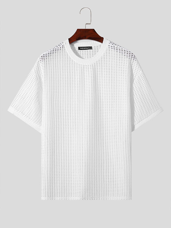 Mens Mesh See Through Short Sleeve T-Shirt SKUK54000