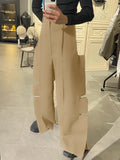 Mens Solid Deconstructive Design Loose Pants SKUK53641