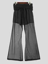 Mens Ribbon Patchwork Mesh Pant SKUK84755