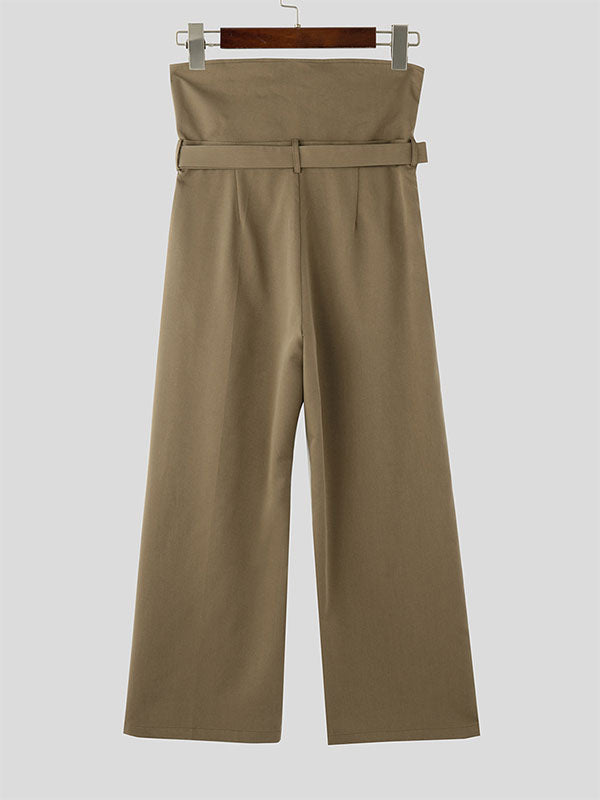 Mens High-Waisted Wide-Leg Casual Pant SKUK93592