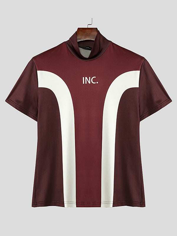 Mens Racing Color Block Short-Sleeve T-Shirt SKUK77350