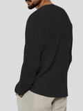 Mens Solid V-Neck Rib-Knit Casual T-Shirt SKUK22852