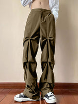 Mens Solid Color Deconstructed Design Casual Pants SKUK62923