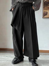 Mens Solid Color Layered Design Pant SKUK90556