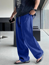 Mens Denim Straight Wide-Leg Pant SKUK74702