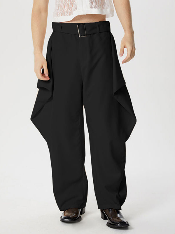 Mens Solid Color Oversized Design Long Pant SKUK61154