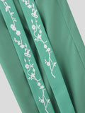 Mens Floral Print Streamer Design Casual Pants SKUK55935