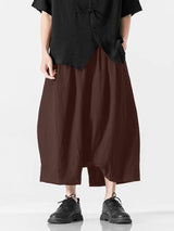 Mens Casual Wide-Leg Balloon 3/4 Pant SKUK69951