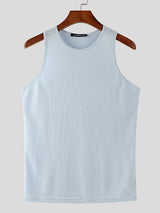 Mens Minimalist Hollow-Out Sleeveless Tank SKUK93629