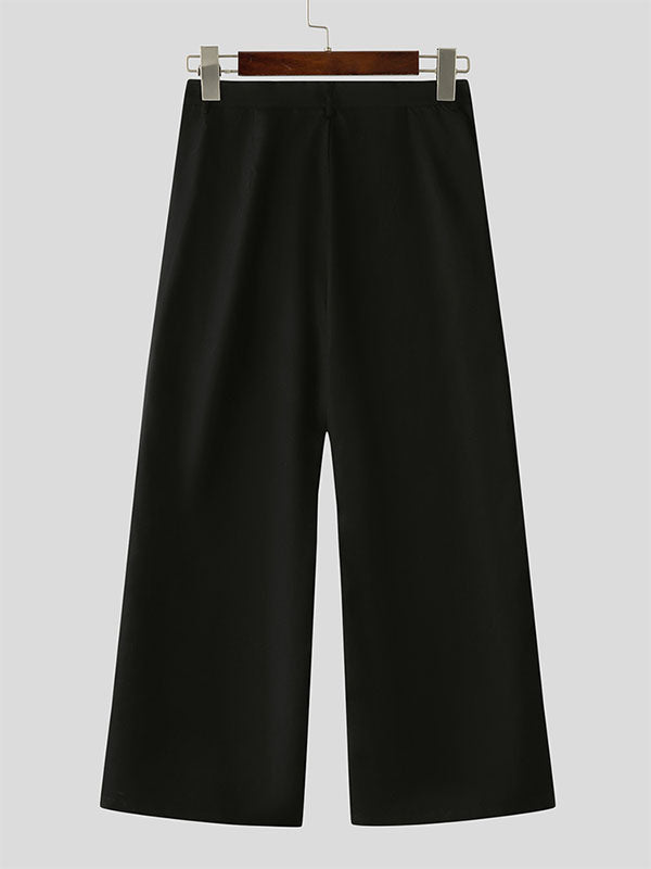 Mens Color-Block Patchwork Casual Long Pant SKUK91519