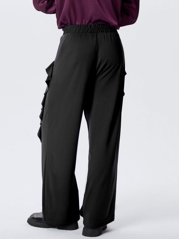 Mens Ruffled Patchwork Design Long Pant SKUK74688