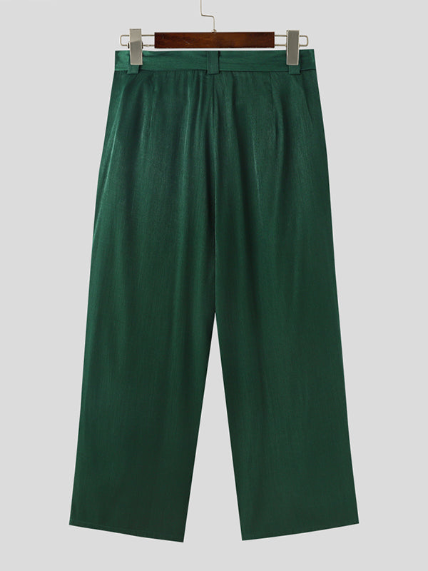 Mens Draped Loose Fit Wide Leg Pant SKUK72707