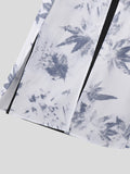 Mens Maple Leaf Print Casual Loose Pants SKUK59921