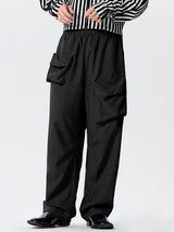 Mens Solid Multi Pocket Casual Pants SKUK43887