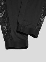 Mens Lace Patchwork See Through Elastic Pants SKUK50906