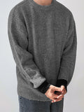 Mens Contrast Sleeve Patchwork Knit Pullover Sweater SKUK33576