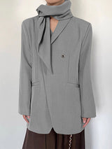 Mens Deconstructed Solid Color Blazer SKUK72482