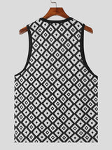 Mens Fashion U-Print Sleeveless Tank SKUK67018