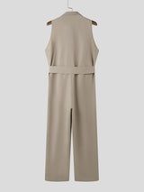 Mens Minimalist Solid Color Jumpsuit SKUK77339