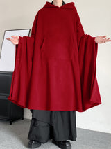 Mens Solid Color Loose Long-Sleeve Cloak SKUK89336