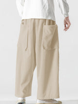 Mens Solid Color Corduroy Straight-Leg Pant SKUK74689