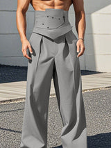 Mens High-Waisted Loose Wide-Leg Pant SKUK93666